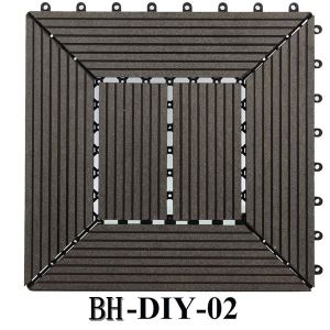 Заключване декоративен външен дървени пластмасови композитни DIY комплект плочки